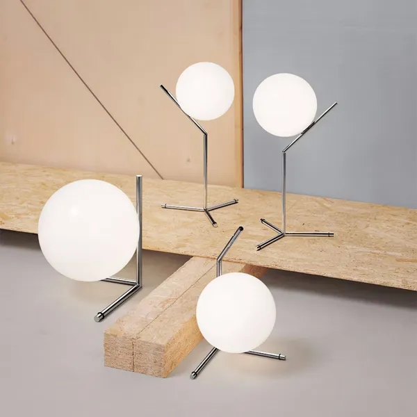 IC T1 Short Table Lamp Chrome