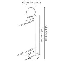 IC F1 Stehlampe Messing
