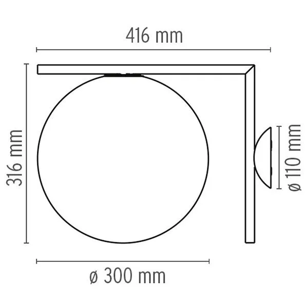 IC C/W 2 Wall Lamp Brass