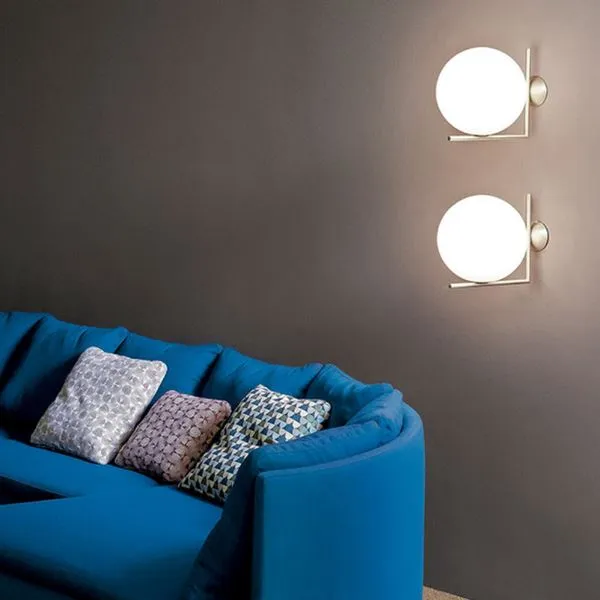 IC C/W 2 Wall Lamp Brass