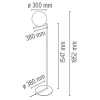 IC F2 Floor Lamp Brass