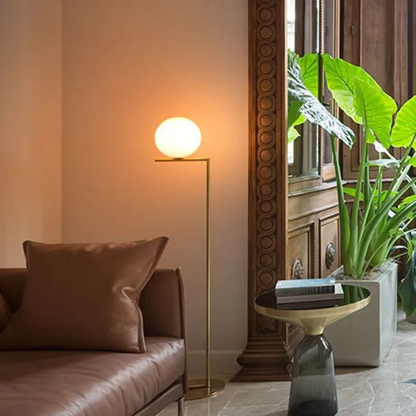 IC F2 Floor Lamp Brass