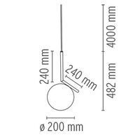 IC S1 Pendelleuchte Chrom