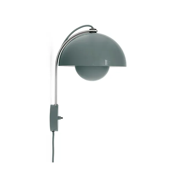 Flowerpot VP8 Wall Lamp Stone Blue
