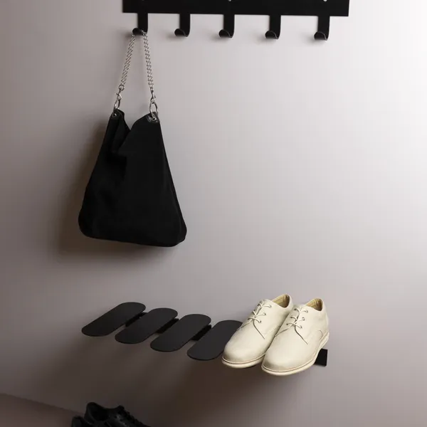 Step Shoe Rack Black