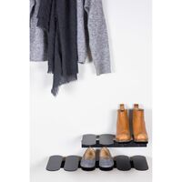 Step Shoe Rack Black