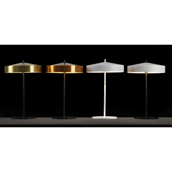 Cymbal Table Lamp Black/ White