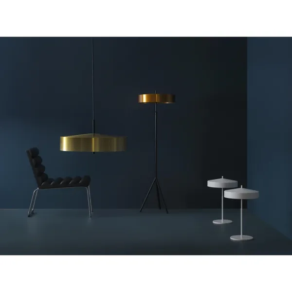 Cymbal Table Lamp Black/ White