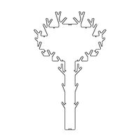 Tree Coat Rack Black