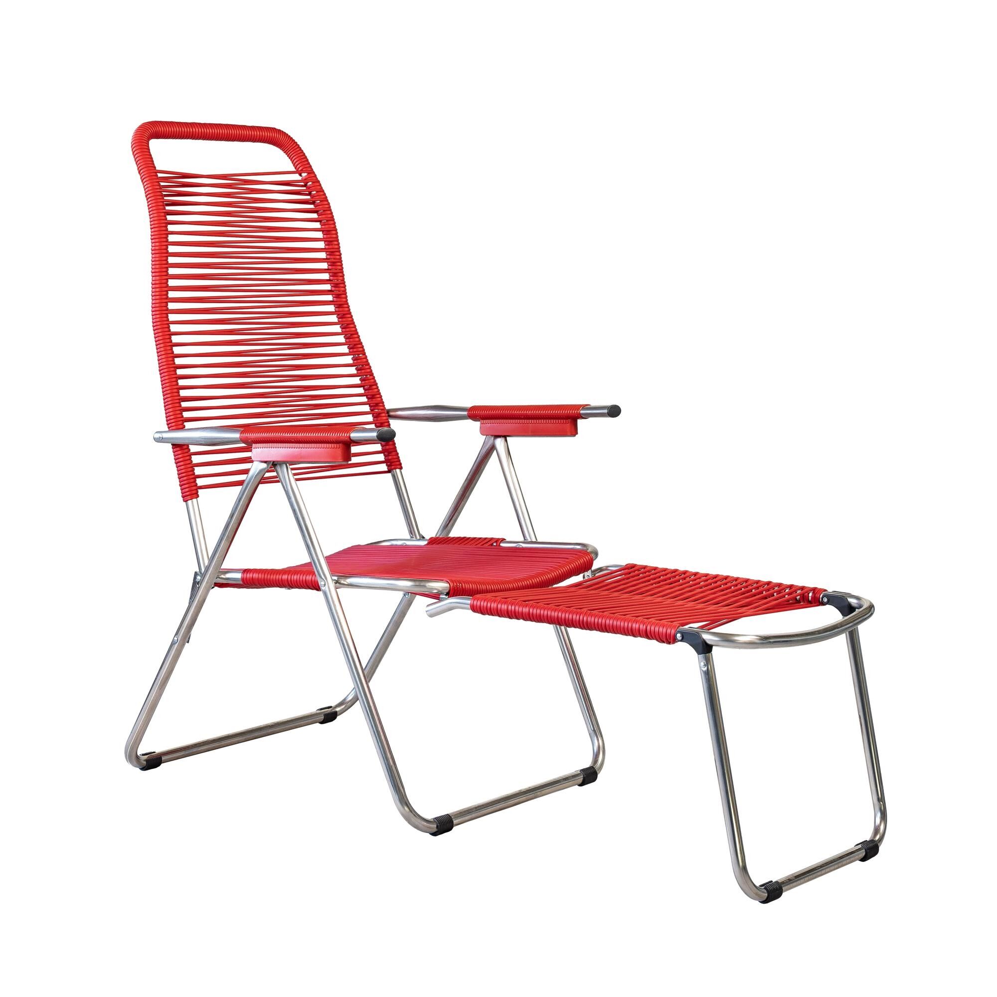 Lit de Bronzage Spaghetti Rouge