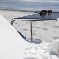 Table D'appoint Club Anthracite/ Aluminium