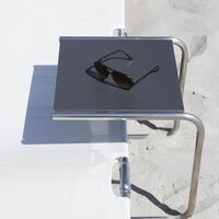 Table D'appoint Club Anthracite/ Aluminium
