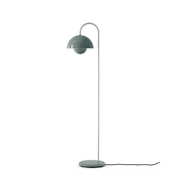 Flowerpot VP12 Stehlampe Stone Blue