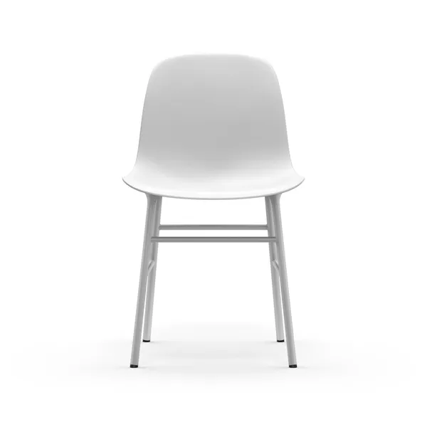 Form Esszimmerstuhl Stahl Weiß