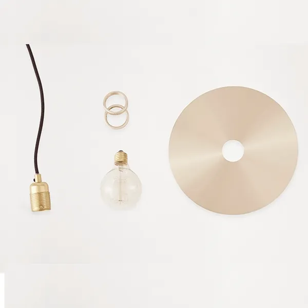 Geometric Circle Hanglamp Messing Middelgroot