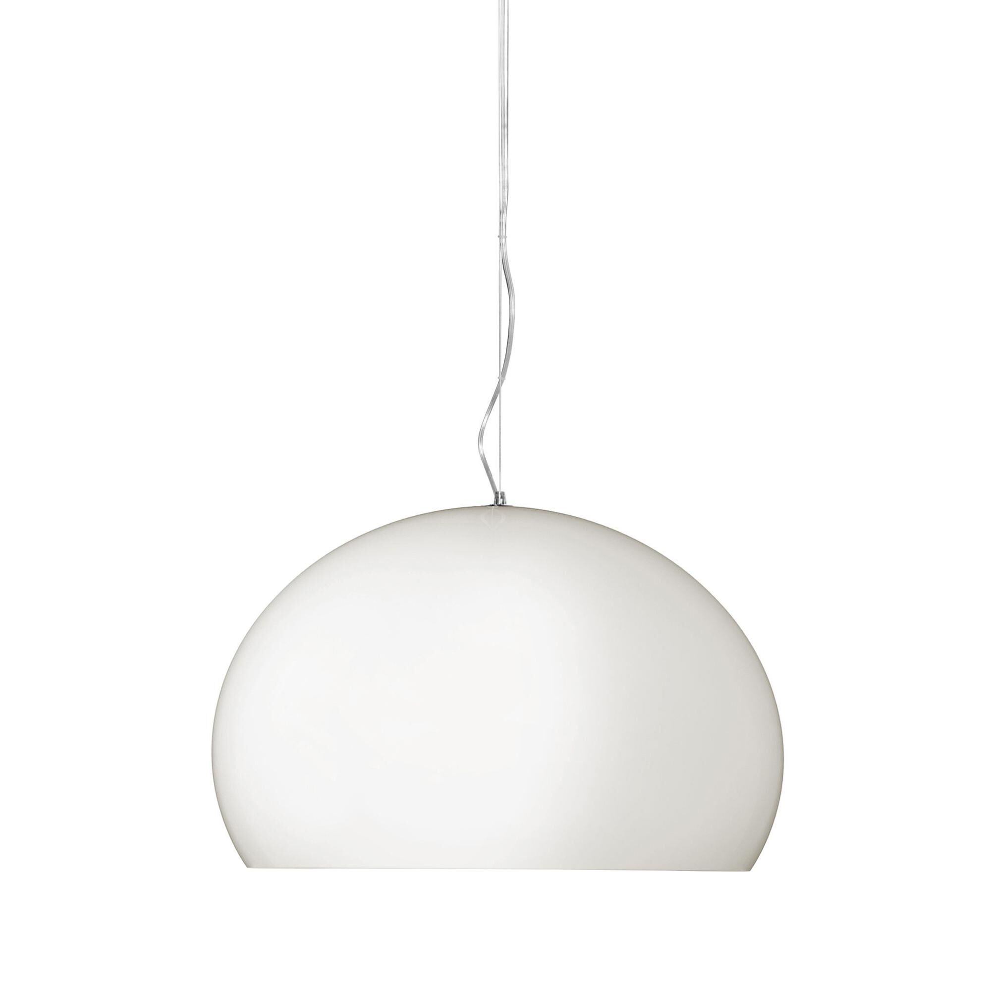 FL/Y Pendant Medium Matt White/ Black Inner Shade