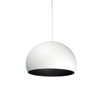 FL/Y Pendant Medium Matt White/ Black Inner Shade