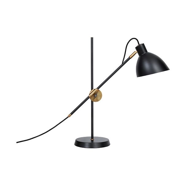KH#1 Bordlampe - R Messing & Sort
