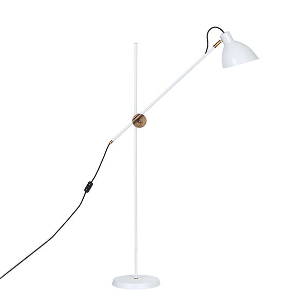 KH#1 Gulvlampe - R Messing & Hvid