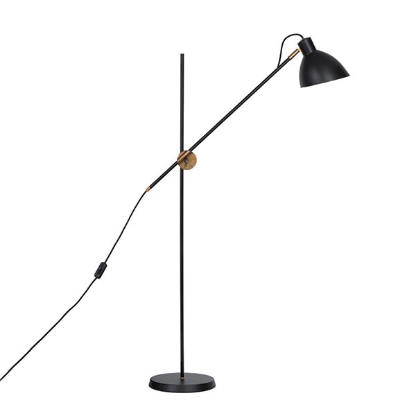 KH#1 Golvlampa - R&aring; M&auml;ssing & Svart