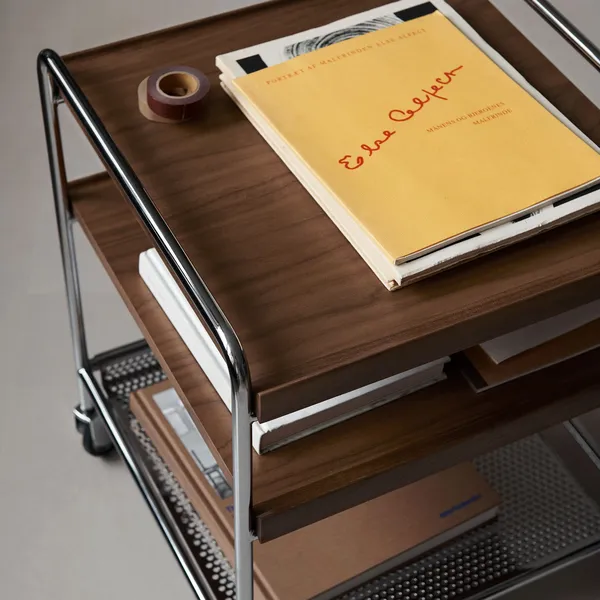 Alima NDS2 Trolley Chrome/Lacquered Walnut