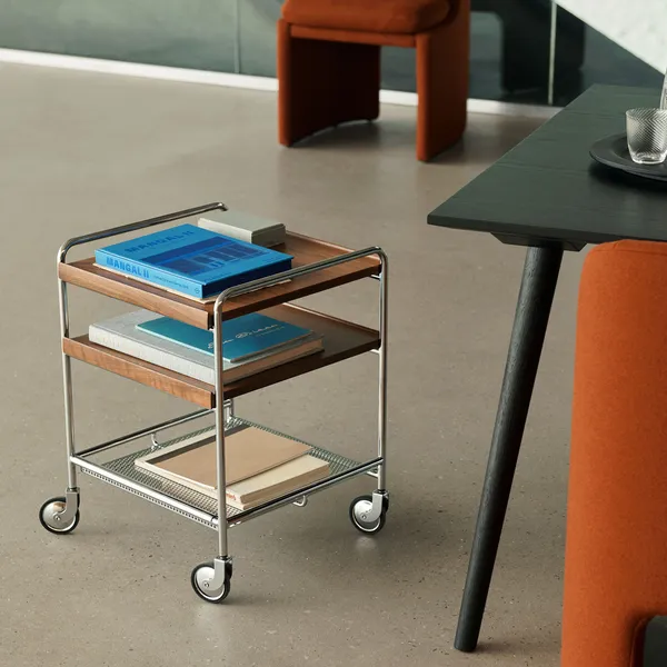 Alima NDS2 Trolley Chrome/Lacquered Walnut