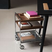 Alima NDS2 Trolley Chrome/Lacquered Walnut