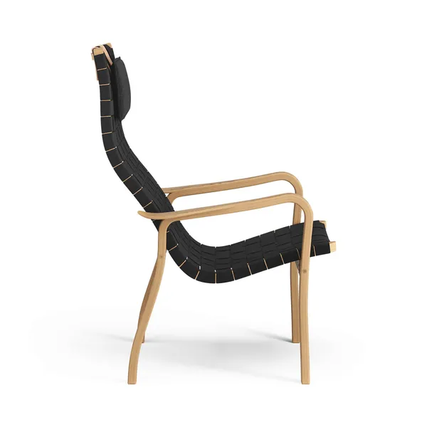 Primo Fauteuil, Hoog, Geolied Eiken/ Zwart