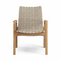 Primo Lage Fauteuil Geolied Eiken/Naturel