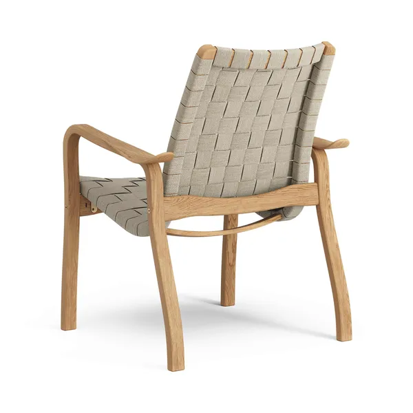 Primo Lage Fauteuil Geolied Eiken/Naturel