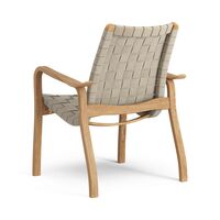 Primo Lage Fauteuil Geolied Eiken/Naturel