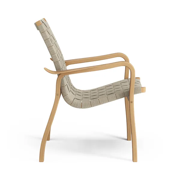 Primo Lage Fauteuil Geolied Eiken/Naturel