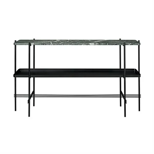 TS Console Table H72 With 2 Shelves and Tray Black/ Green Guatemala