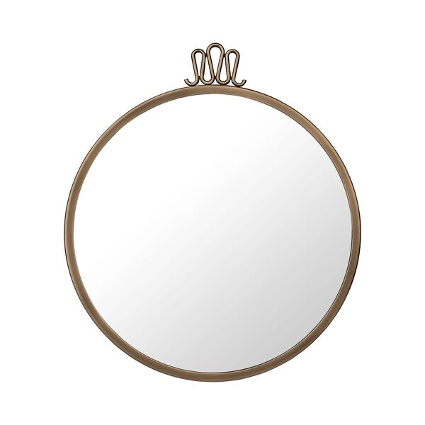 Randaccio Wall Mirror Round Ø42 cm Antique Brass