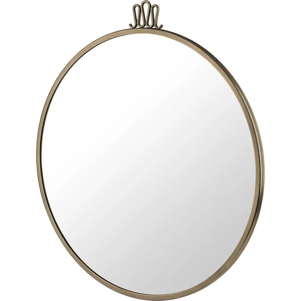Randaccio Wall Mirror Round Ø60 cm Antique Brass