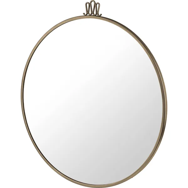 Randaccio Wall Mirror Round Ø70 cm Antique Brass