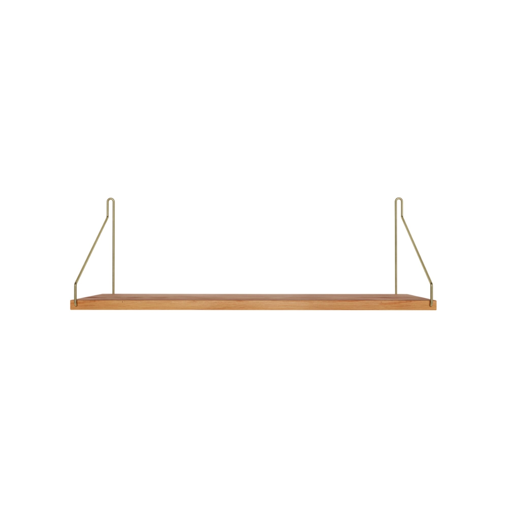 Étagère Simple 20x60 Chêne/ Laiton