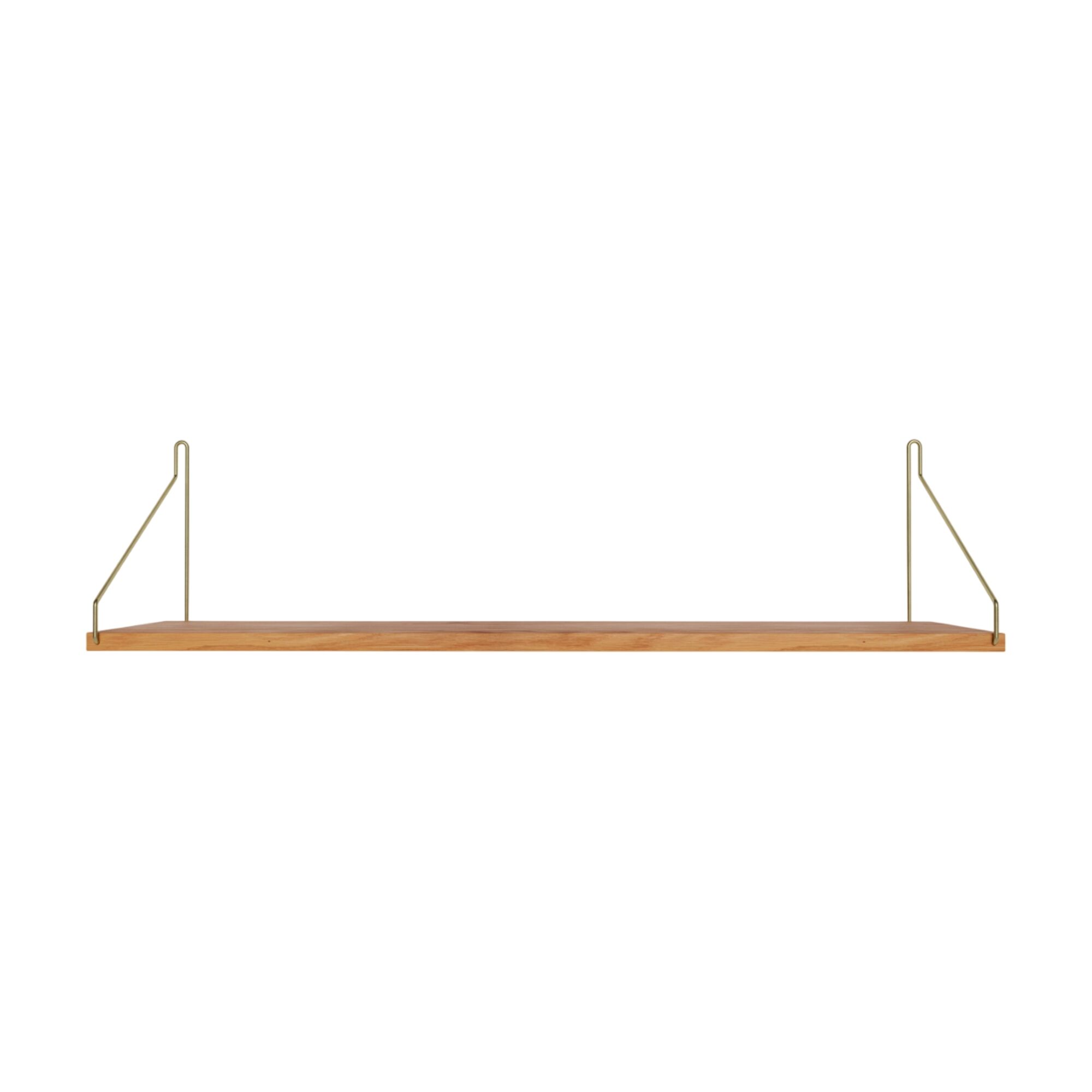 Étagère Simple 20x80 Chêne/ Laiton