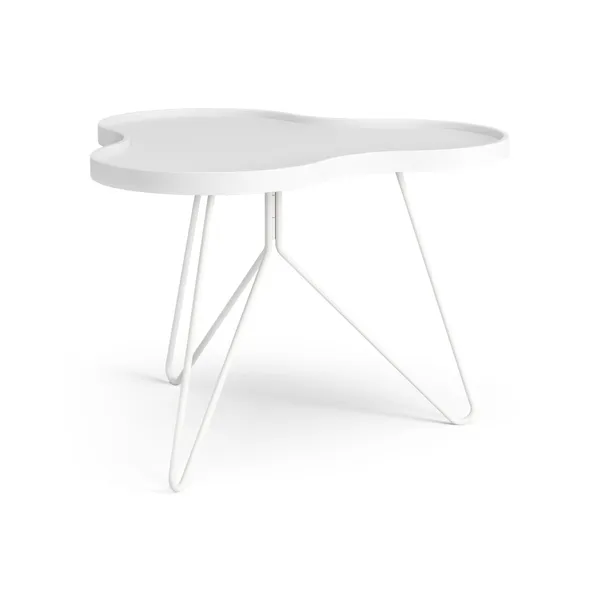 Flower Mono Couchtisch 66x62 Weiß