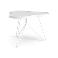 Flower Mono Couchtisch 66x62 Weiß