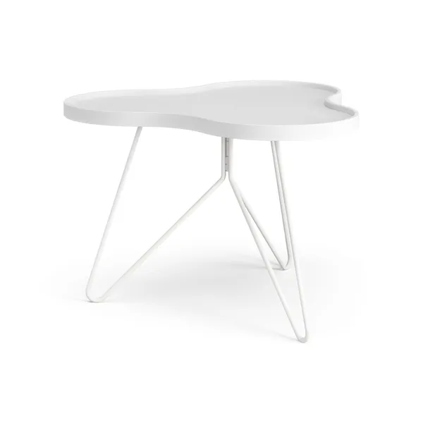 Flower Mono Couchtisch 66x62 Weiß