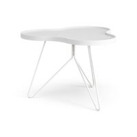 Flower Mono Couchtisch 66x62 Weiß