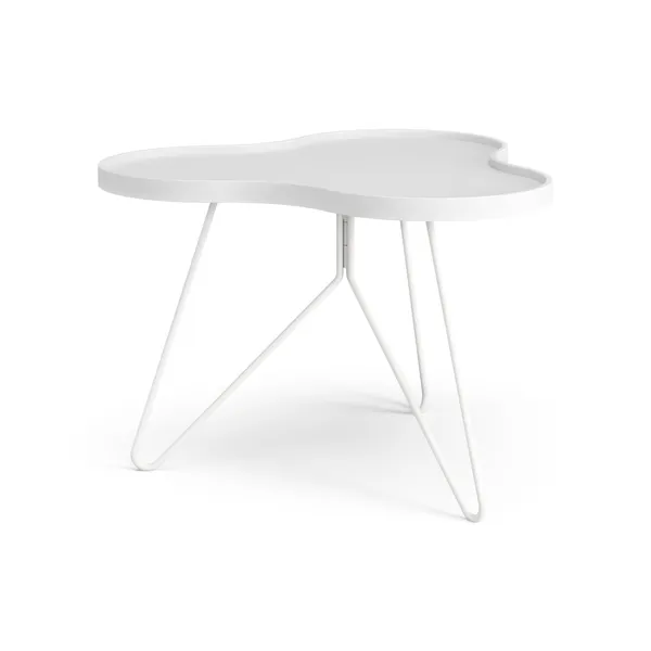 Flower Mono Couchtisch 66x62 Weiß