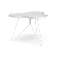 Flower Mono Couchtisch 66x62 Weiß