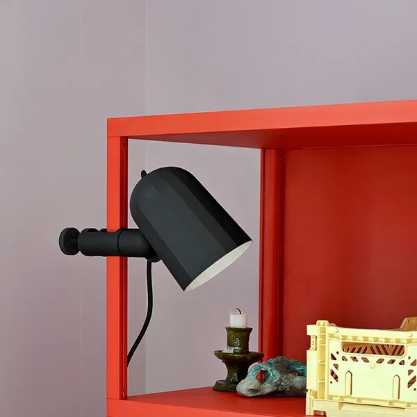 NOC Wall Lamp Dark Grey w. Clip