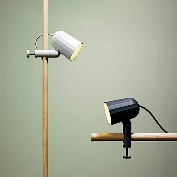 NOC Wall Lamp Dark Grey w. Clip