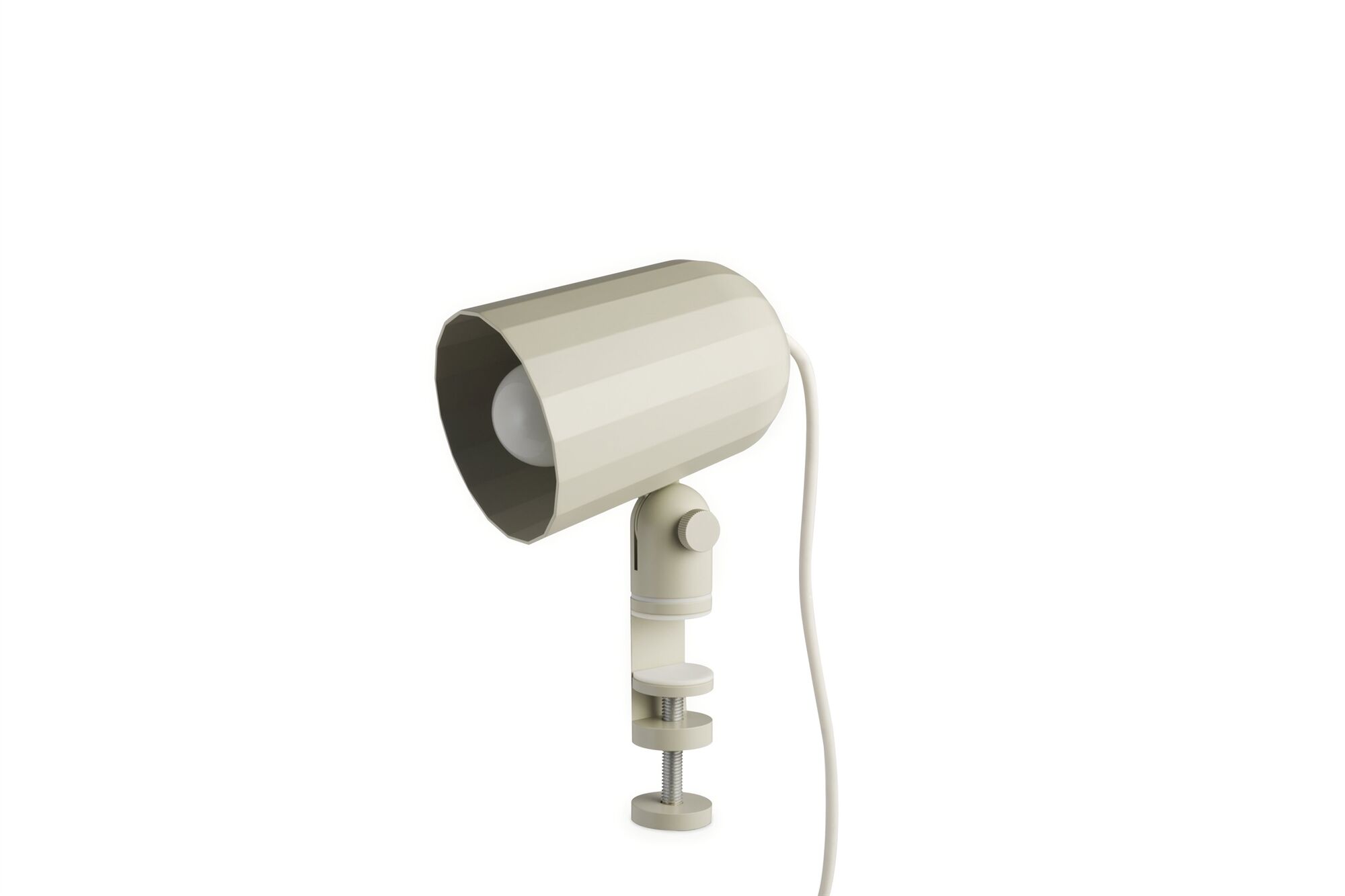 NOC V&auml;gglampa Beige m. Kl&auml;mma