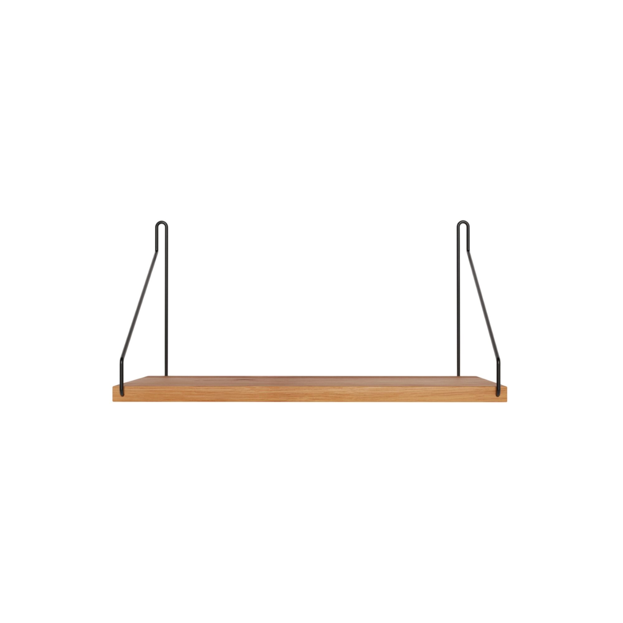 Single Shelf 20x40 Oak/ Black
