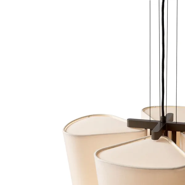 Bella SC115 Lampadario Bronzo/Tela Morbida