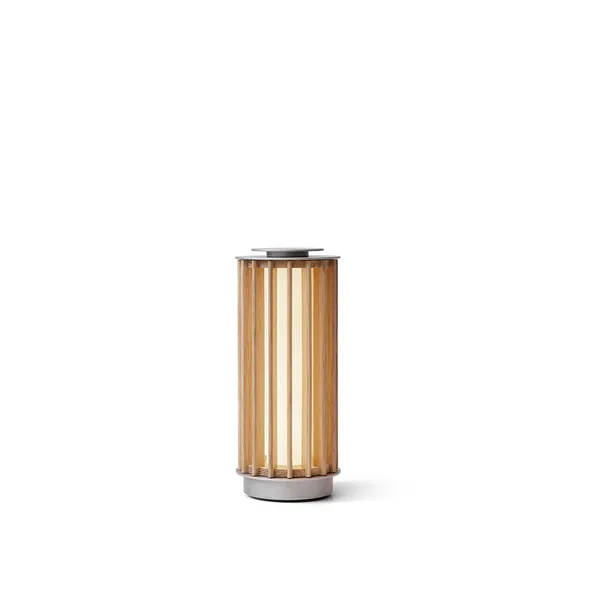 Numbra TY3 Draagbare Lamp Gelakt Eiken/Gehamerd Aluminium